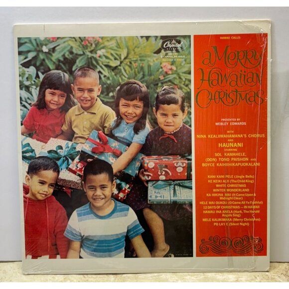 Webley Edwards Presents Hawaii Calls LP A Merry Hawaiian Christmas In Shrink - Picture 5 of 6